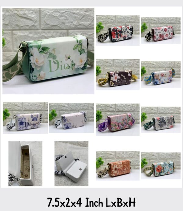 Printed Design Sling Bag For Women and Girls